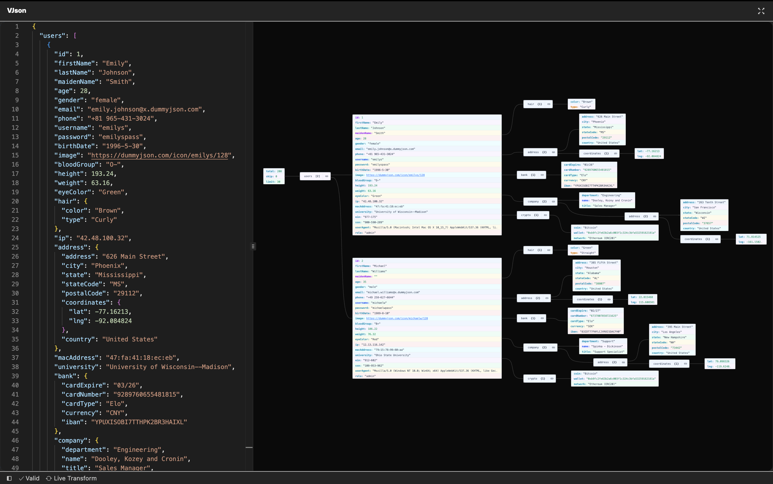 Dashboard preview